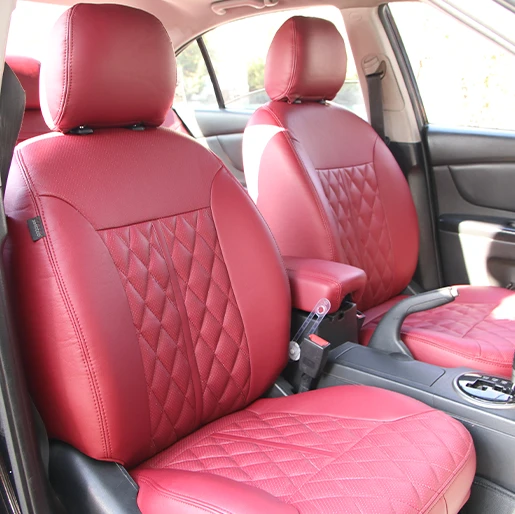 روکش صندلی کیا اپتیما KIA Optima مدل لوزی+نوار وسط برند R-541) ECCCO)