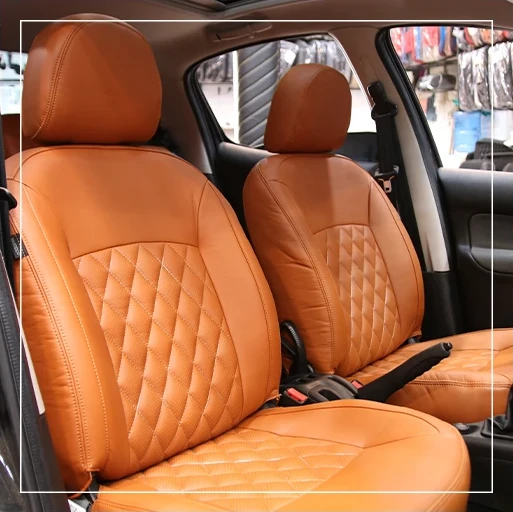 روکش صندلی پژو 206 Peugeot مدل لمسه لوزی برند R-605) ECCCO)
