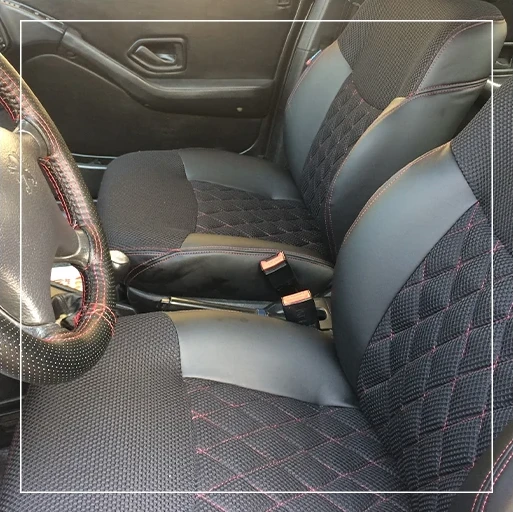 روکش صندلی پژو 405 Peugeot مدل لمسه لوزی برند R-628) ECCCO)