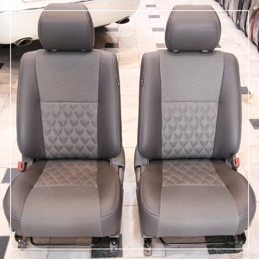 روکش صندلی تویوتا لندکروز Toyota مدل لمسه لوزی برند R-925) ECCCO)