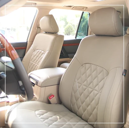 روکش صندلی تویوتا لندکروز Toyota مدل لمسه لوزی برند R-927) ECCCO)
