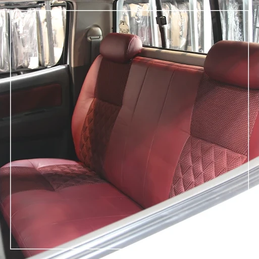 روکش صندلی تویوتا هایلوکس Toyota مدل لمسه لوزی برند R-910) ECCCO)