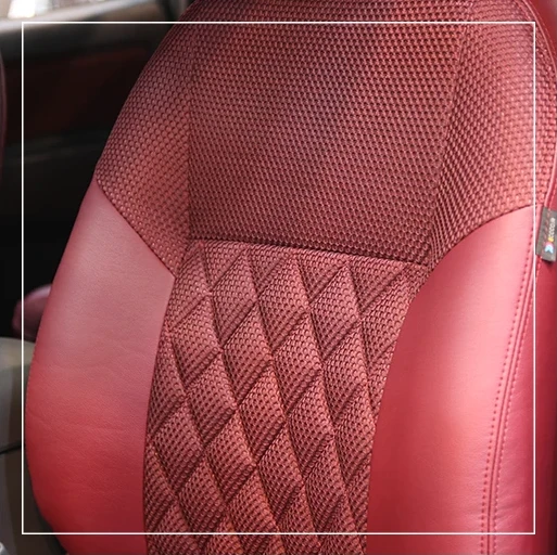 روکش صندلی تویوتا هایلوکس Toyota مدل لمسه لوزی برند R-910) ECCCO)