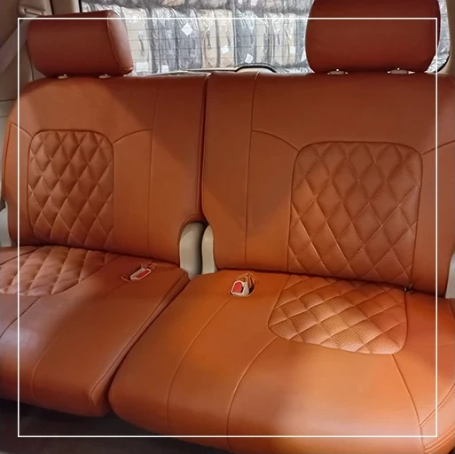 روکش صندلی تویوتا لندکروز Toyota مدل لمسه لوزی خط برند R-940) ECCCO)