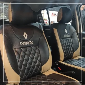 روکش صندلی رنو ساندرو Renault مدل لمسه لوزی+گلدوزی برند R-1100) ECCCO)