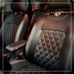 روکش صندلی دانگ فنگ اچ 30 کراس Dongfeng مدل لمسه لوزی+گلدوزی برند R-1029) ECCCO)