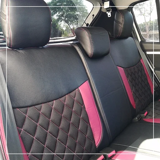 روکش صندلی رنو ساندرو Renault مدل نوار لمسه لوزی برند R-1098) ECCCO)