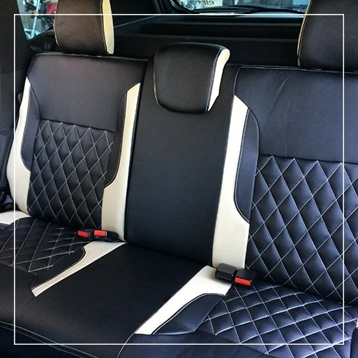 روکش صندلی رنو داستر Renault مدل لمسه لوزی+گلدوزی برند R-1044) ECCCO)