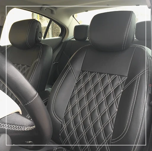 روکش صندلی رنو فلوئنس Renault مدل لوزی دو خط برند R-1051) ECCCO)
