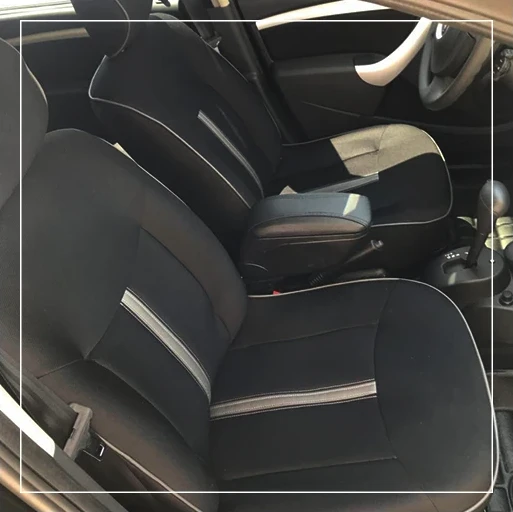 روکش صندلی رنو ساندرو Renault مدل نوار وسط+مغزی برند R-1097) ECCCO)