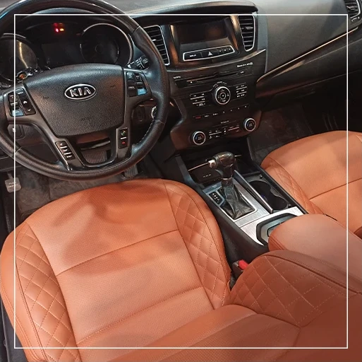 روکش صندلی کیا کادنزا KIA مدل سفارشی برند R-1256) ECCCO)