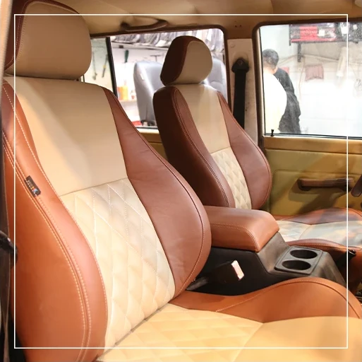 روکش صندلی نیسان پاترول Nissan مدل لمسه لوزی برند R-1400) ECCCO)