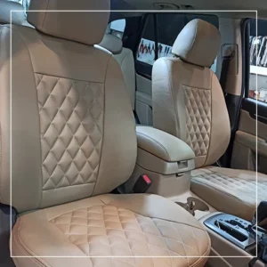 روکش صندلی هیوندای سانتافه Hyundai مدل لمسه لوزی برند R-1475) ECCCO)