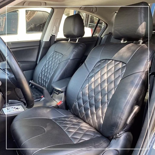 روکش صندلی مزدا 3 Mazda مدل لمسه لوزی برند R-1378) ECCCO)
